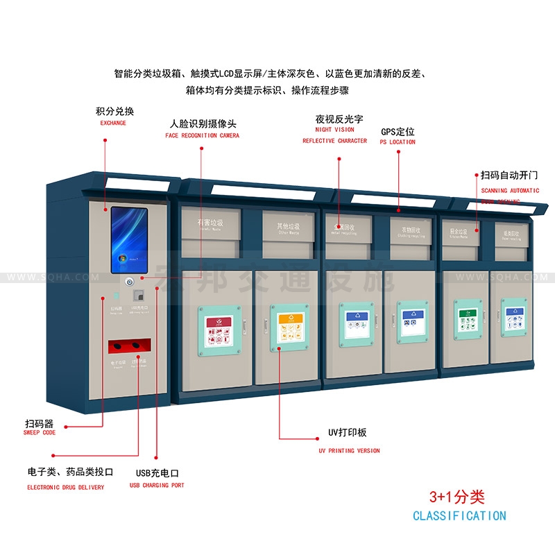 宏邦開(kāi)發(fā)智能分類(lèi)垃圾箱，助務(wù)垃圾分類(lèi)配圖一